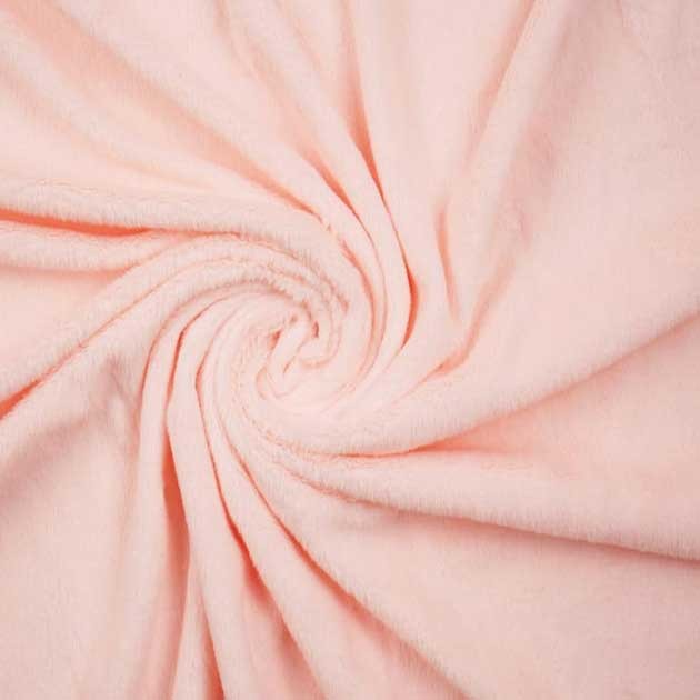 Dzianina Futerkowa włos 5mm róż blady