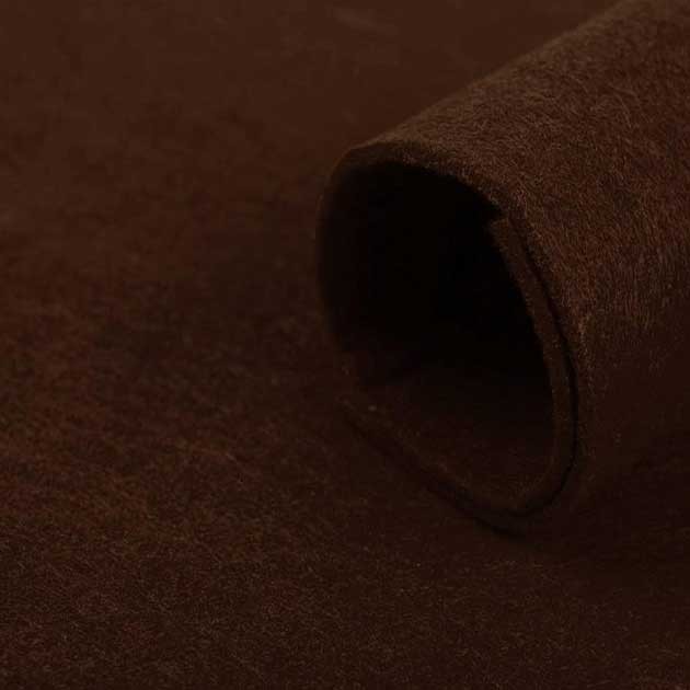 Filc cienki Brązowy grubość około 1,2 mm