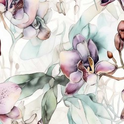 Satyna Armani coś jak jedwab kwiaty orchidea