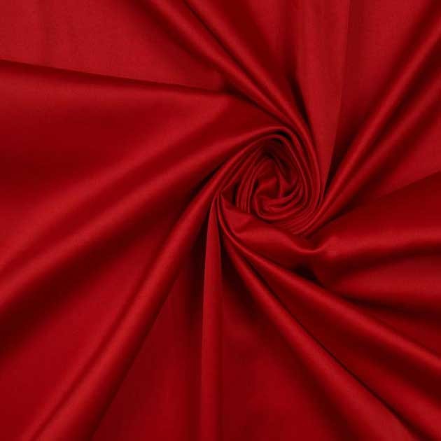 Satyna bawełniana czerwony jasny