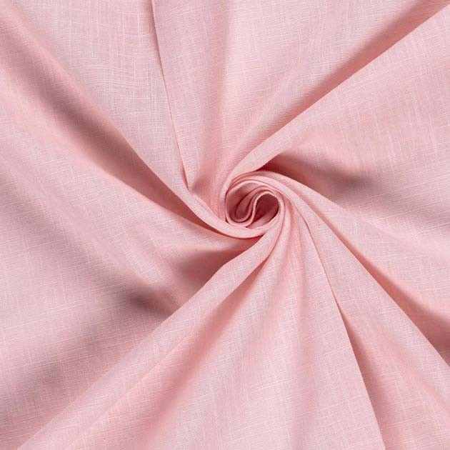 Len naturalny różowy pastel